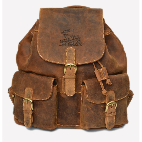 Rucksack Hirsch Vintage braun