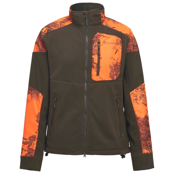 Damen Fleecejacke Smaland Hunters oliv/orange camo