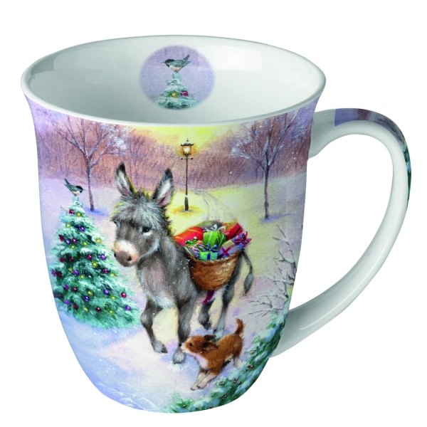 Tasse Weihnachtsesel