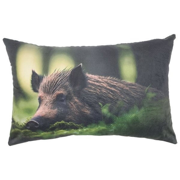 Kissen Wildschwein im Moos 40x60cm