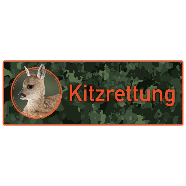 Magnetschild Kitzrettung