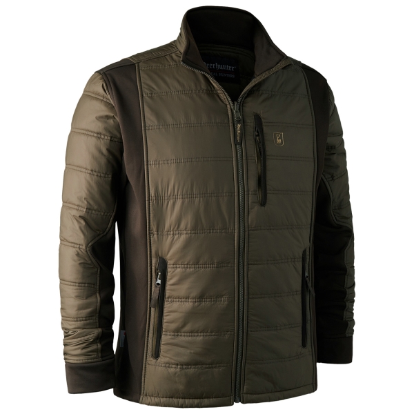 Steppjacke Muflon Zip-in oliv/braun